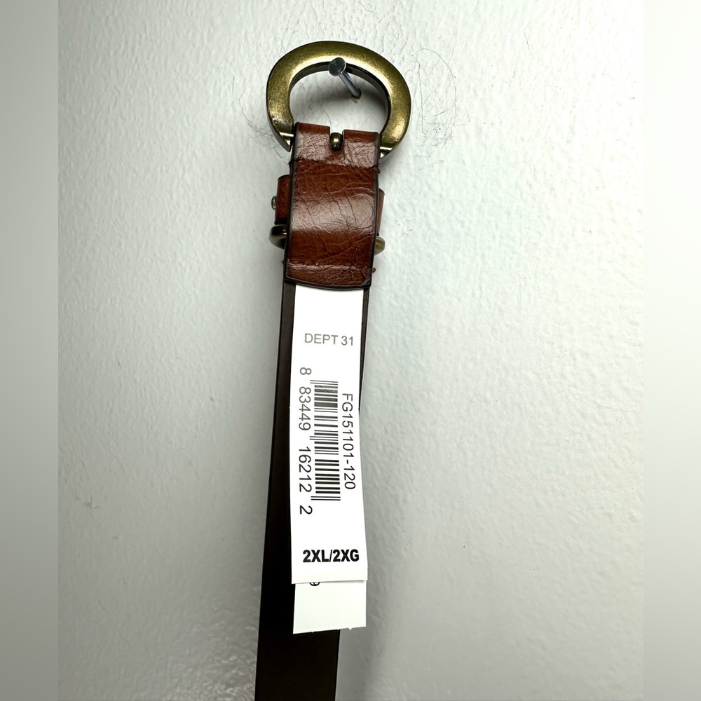 Brown Women's Belt with Gold, silver , and Black Stud Accents size 2x western - Picture 4 of 6
